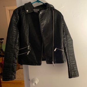 Faux leather jacket